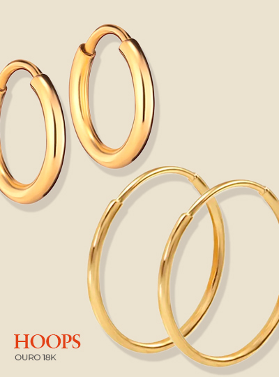 Argolas em ouro 18k